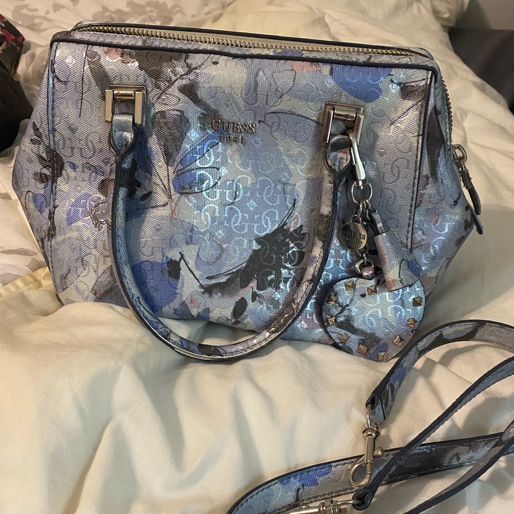 GUESS Blue Floral Bag / Purse